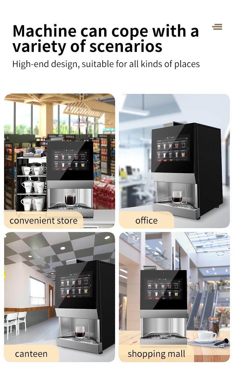 EVOACAS Commercial Automatic Espresso Coffee Machine Touch Screen Cafetera from China Coffee Making Equipment