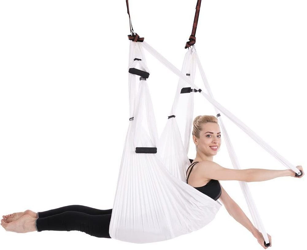 Aerial Yoga Flying Yoga Swing Yoga Hammock Trapeze Sling Inversion Tool for Gym Home Fitness