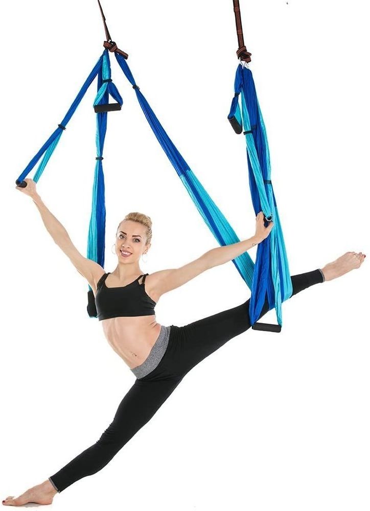 Aerial Yoga Flying Yoga Swing Yoga Hammock Trapeze Sling Inversion Tool for Gym Home Fitness