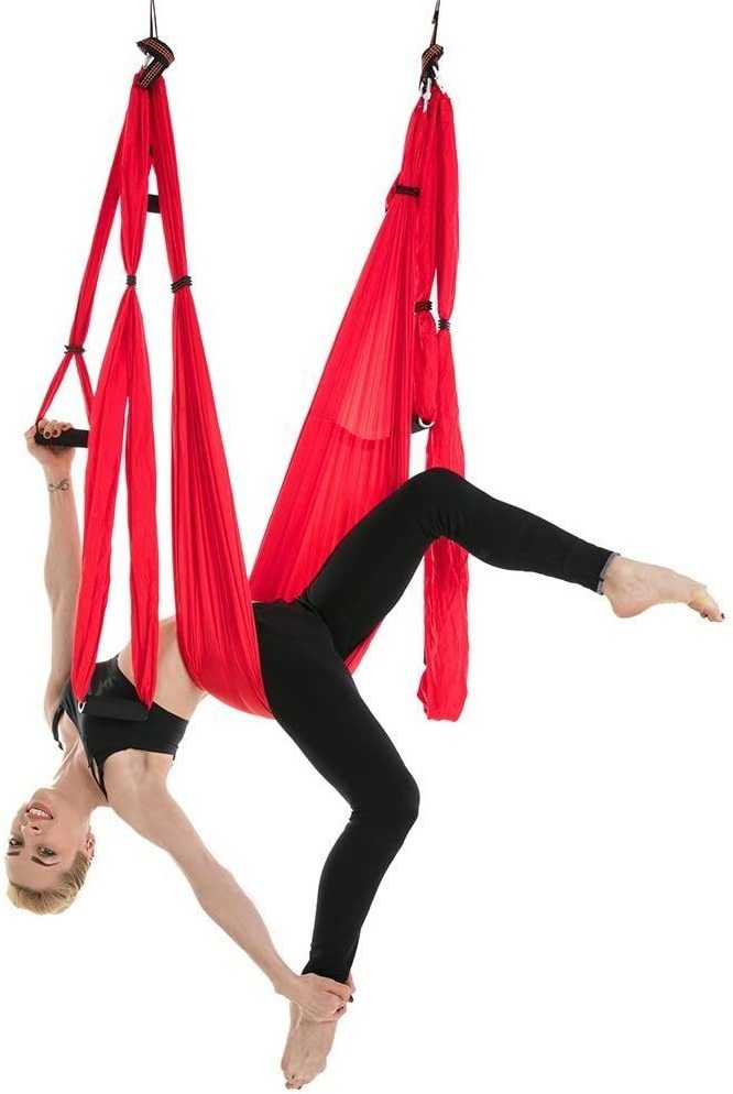 Aerial Yoga Flying Yoga Swing Yoga Hammock Trapeze Sling Inversion Tool for Gym Home Fitness