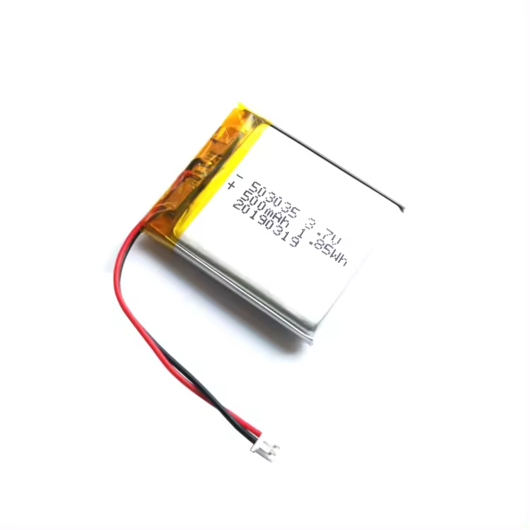 A Grade Quality Guaranteed Lipo Battery 503035 500mAh 3.7V with PCB and wire leads