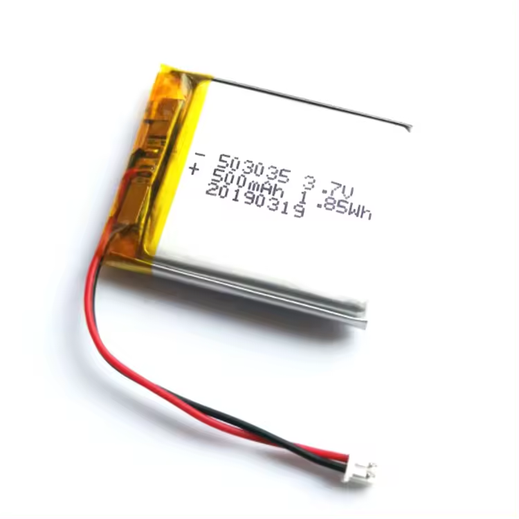 A Grade Quality Guaranteed Lipo Battery 503035 500mAh 3.7V with PCB and wire leads