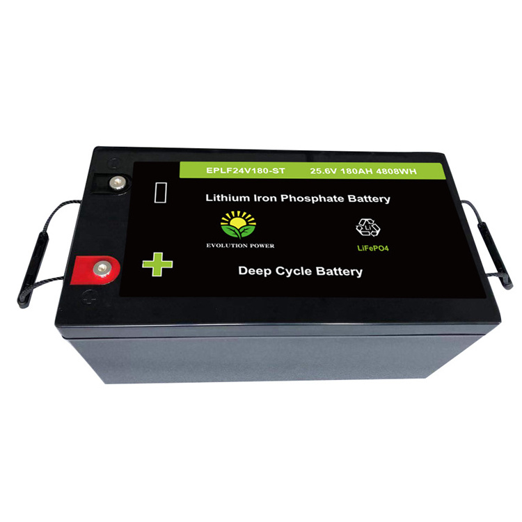 Marine Boat Cycles Solar Energy Power Caravan Rv 24v 180ah Car Lifepo4 Battery