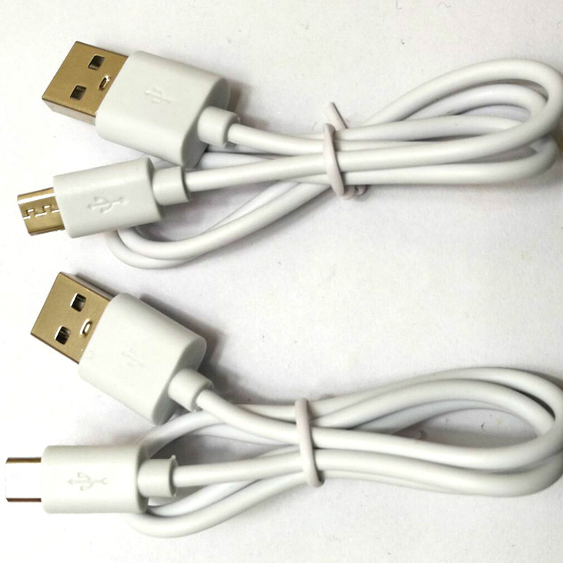 50cm micro PVC 1A usb cable short usb cable power bank charging cable headsets charging Cord 0.5m