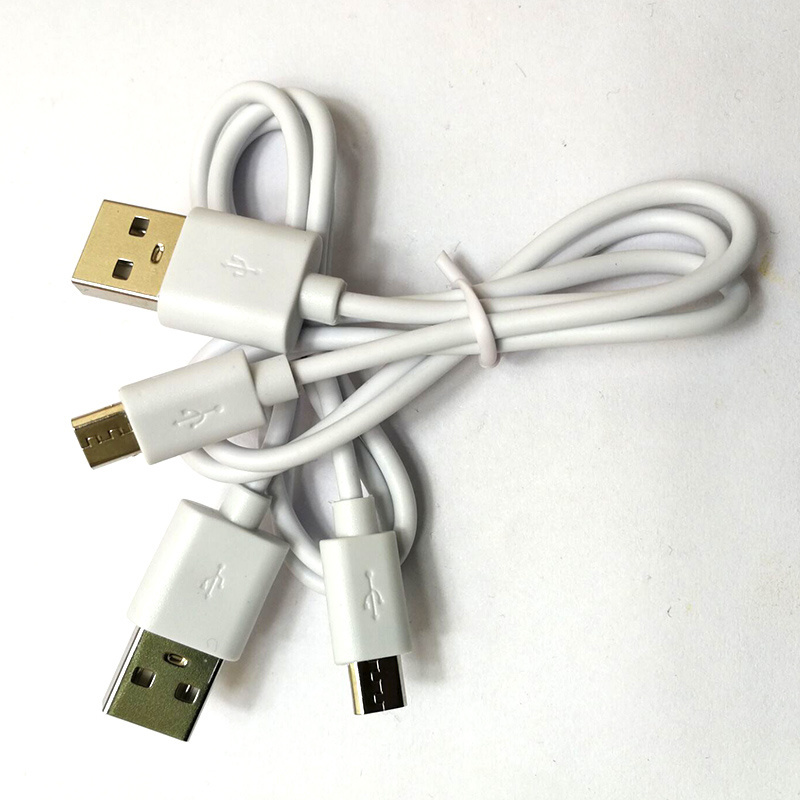 50cm micro PVC 1A usb cable short usb cable power bank charging cable headsets charging Cord 0.5m