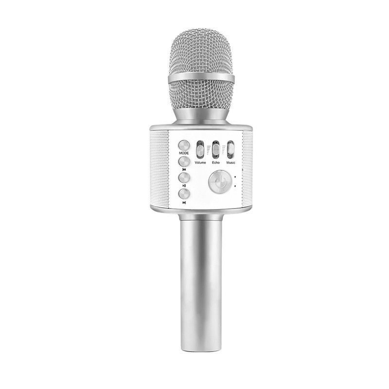 Home Family KTV Aluminium alloy Microphone Portable Gold Wireless Professional Karaoke Mini USB Handheld Microphone