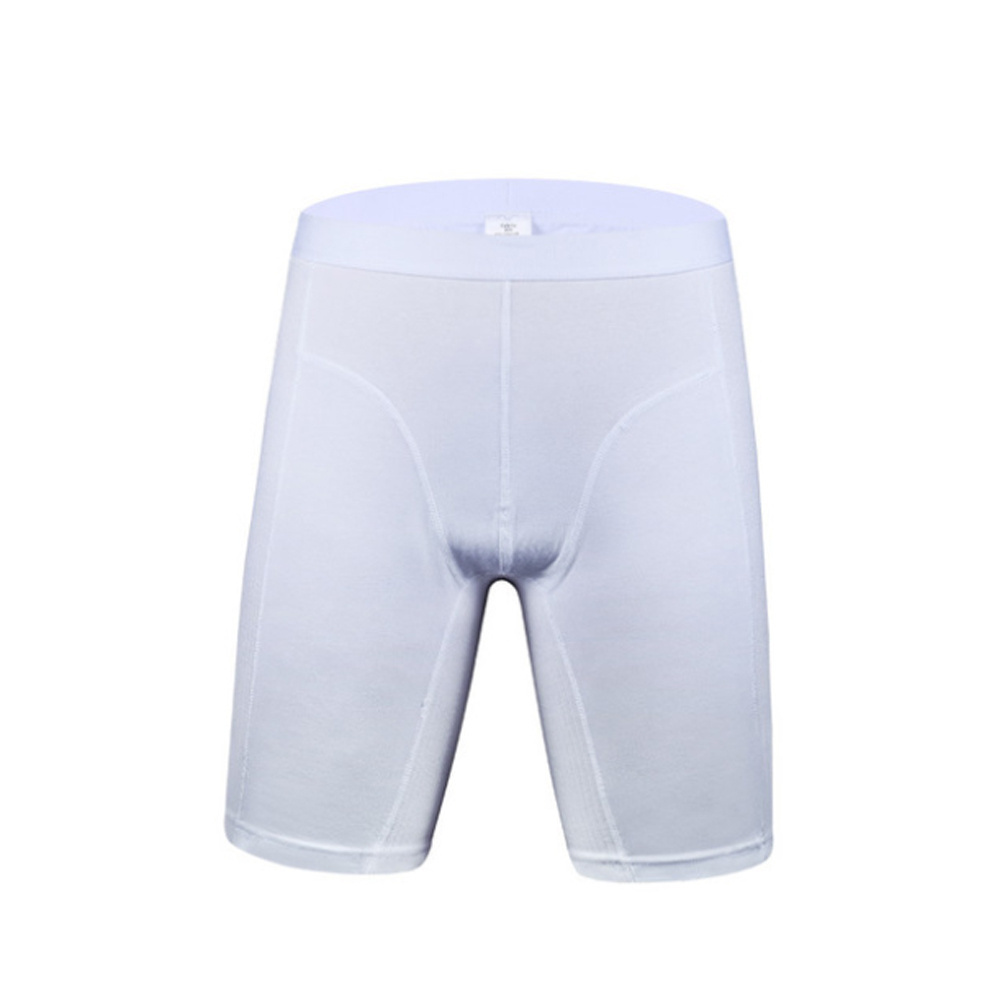 wholesale men's long leg classic fly open underwear regular boxer briefs for men