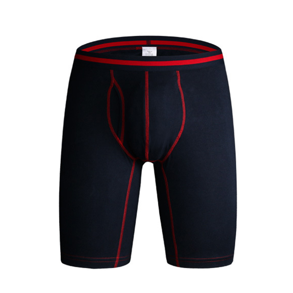 wholesale men's long leg classic fly open underwear regular boxer briefs for men