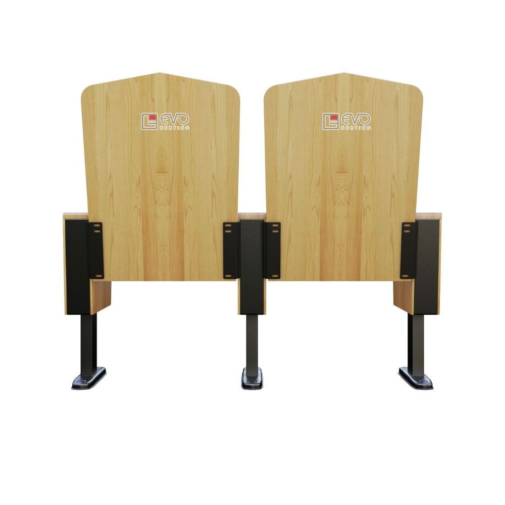 Wholesale EVO2203B  Modern Durable Cushion Seat Metal Legs Wooden Seat Church Chair School