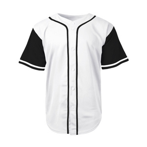 private label Baseball Jersey Training Cotton 100% Polyester Casual Sportswear Men Baseball Shirt Jersey