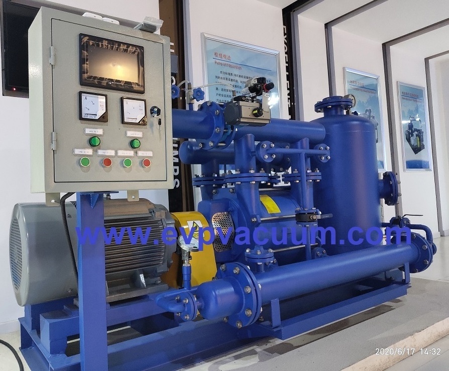 water cooled roots vacuum unit liquid ring vacuum pump system for vacuum distillation unit in oil refinery