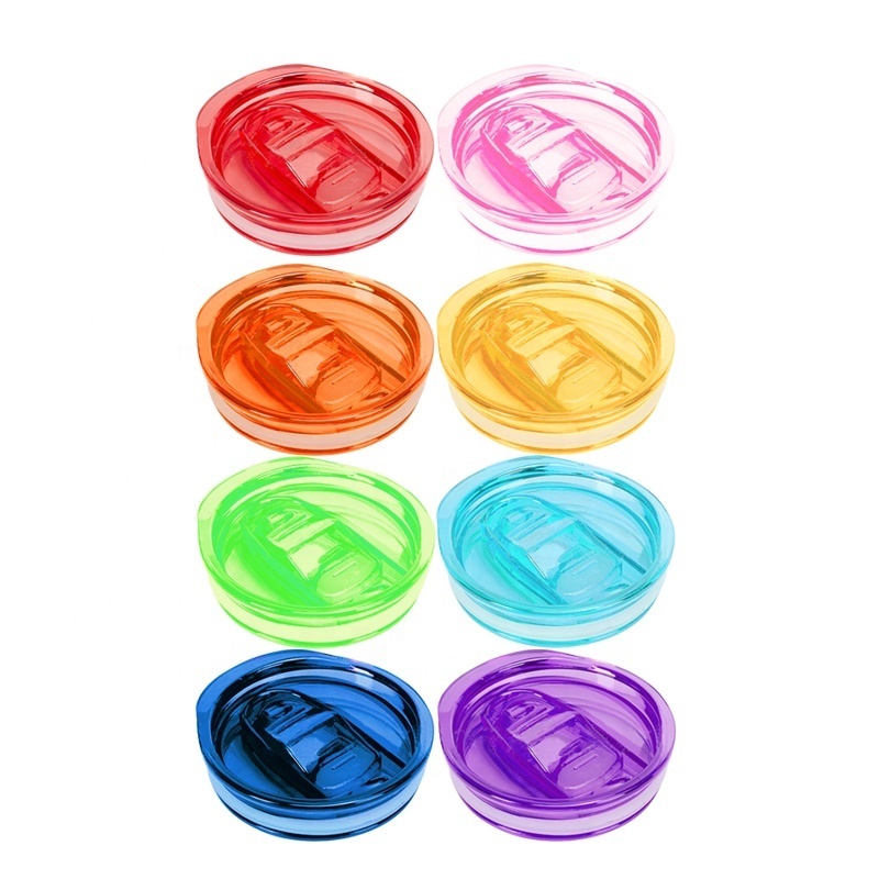 Leak Proof Colored Lid Stainless Steel Water Bottle Lids 12/15/ 20oz Tumbler Replacement LIds