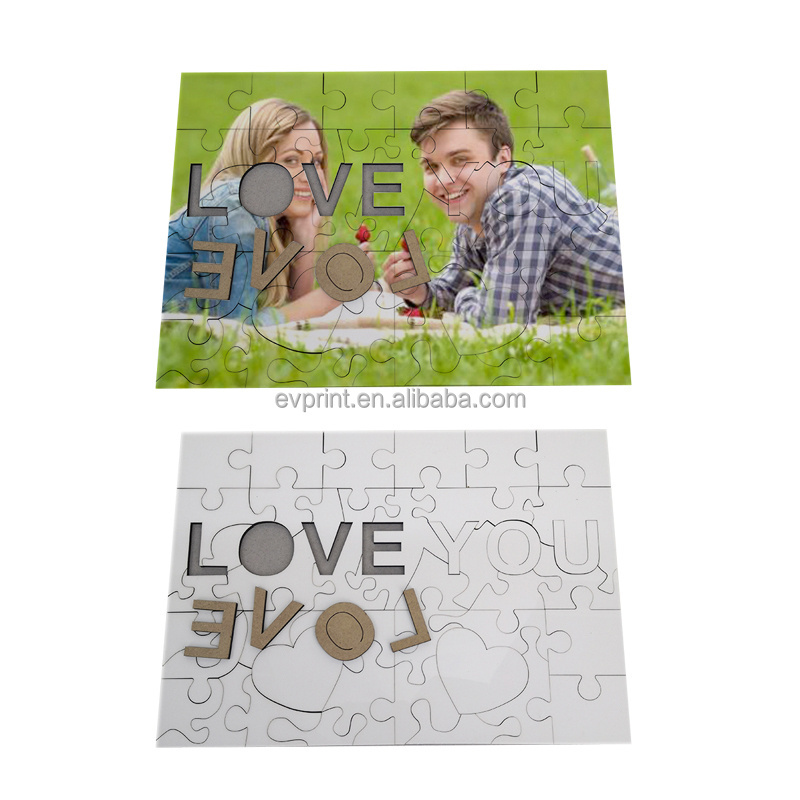 Photo Custom Wood Puzzle For Heat Press DIY Crafts Toy Sublimation Blank Love Jigsaw Puzzles