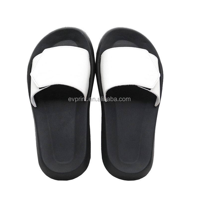 New Arrival Customized Logo Printable Adjustable Slides Sandals Sublimation Blank Slide Slipper