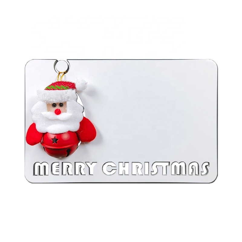 2023 New Custom Logo Sublimation Blank Merry Christmas Photo Frame with Elk/Santa Claus/Polar Bear/Snowman Doll