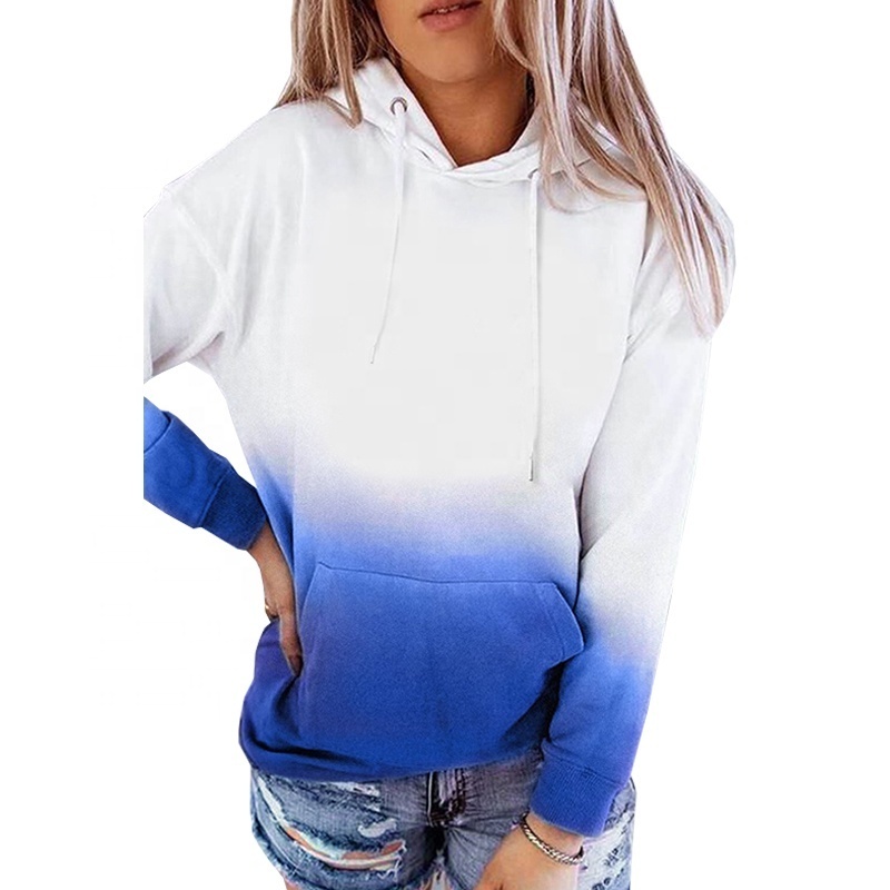 Factory Outlet Wholesale Custom Made Design Bleach Sweatshirt Sublimation Blank Faux Bleach Pullover Hoodie