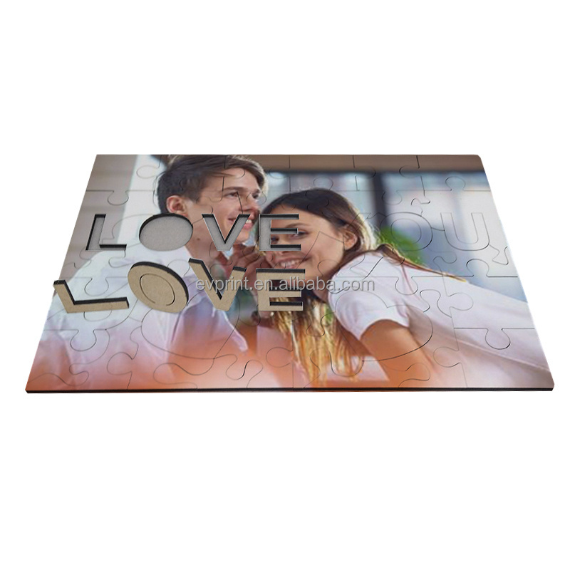 Photo Custom Wood Puzzle For Heat Press DIY Crafts Toy Sublimation Blank Love Jigsaw Puzzles