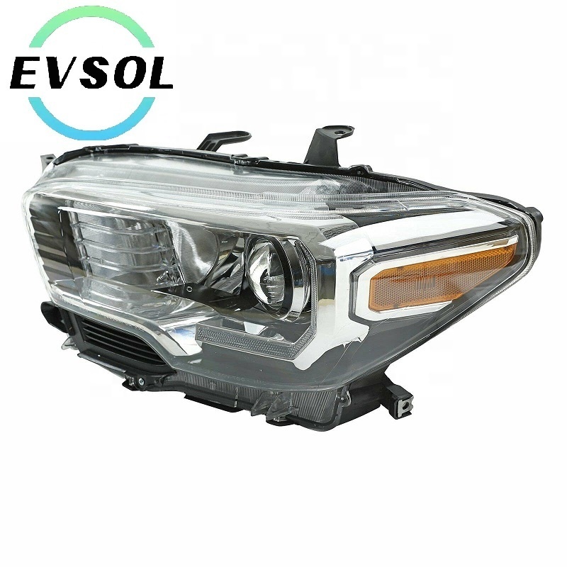 High Quality Auto Lighting System Car HEAD LAMP Semi-Black led DRL Headlight For Toyota Tacoma 2016 2017 2018 2019 USA Type