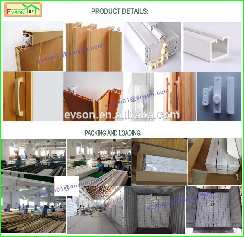 Honeycomb PVC Folding Accordion Door With Locks