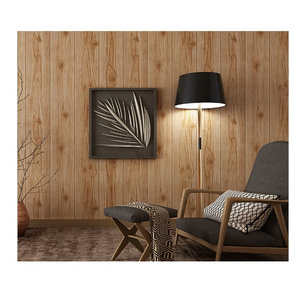 3D Wood Panel Design Wallpaper