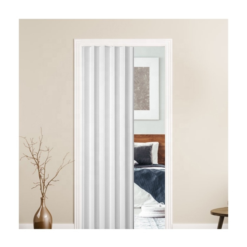 PVC Harmonika Porte Wooden Sliding Door