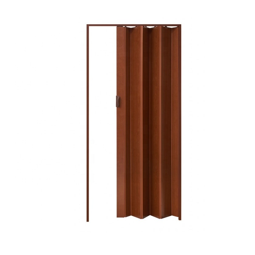 PVC Sound proof Sliding Wooden Door Folding Interior Door