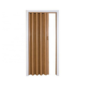 PVC Sound proof Sliding Wooden Door Folding Interior Door