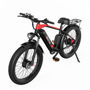 EU Europe Warehouse DUOTTS F26 Fat Tire Ebike 750w*2 7 speed 26 inch e bikes Full Suspension Electric Mountain Bike