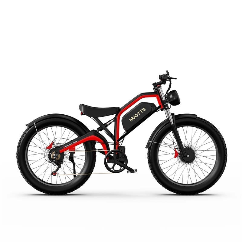 DUOTTS N26 Electric Bike 48V 20AH 750W*2 Dual Motors 26 Inch Fat Tire Electric Bikes Adults Shimano 7 Speed Speed Up to 55km/h