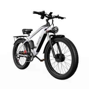 EU Warehouse Fat Tire Electric Bike 26inch Off Road E-bike 750W*2 Dual Motor 17.5ah Battery Beach Cruiser Electric Bicycle