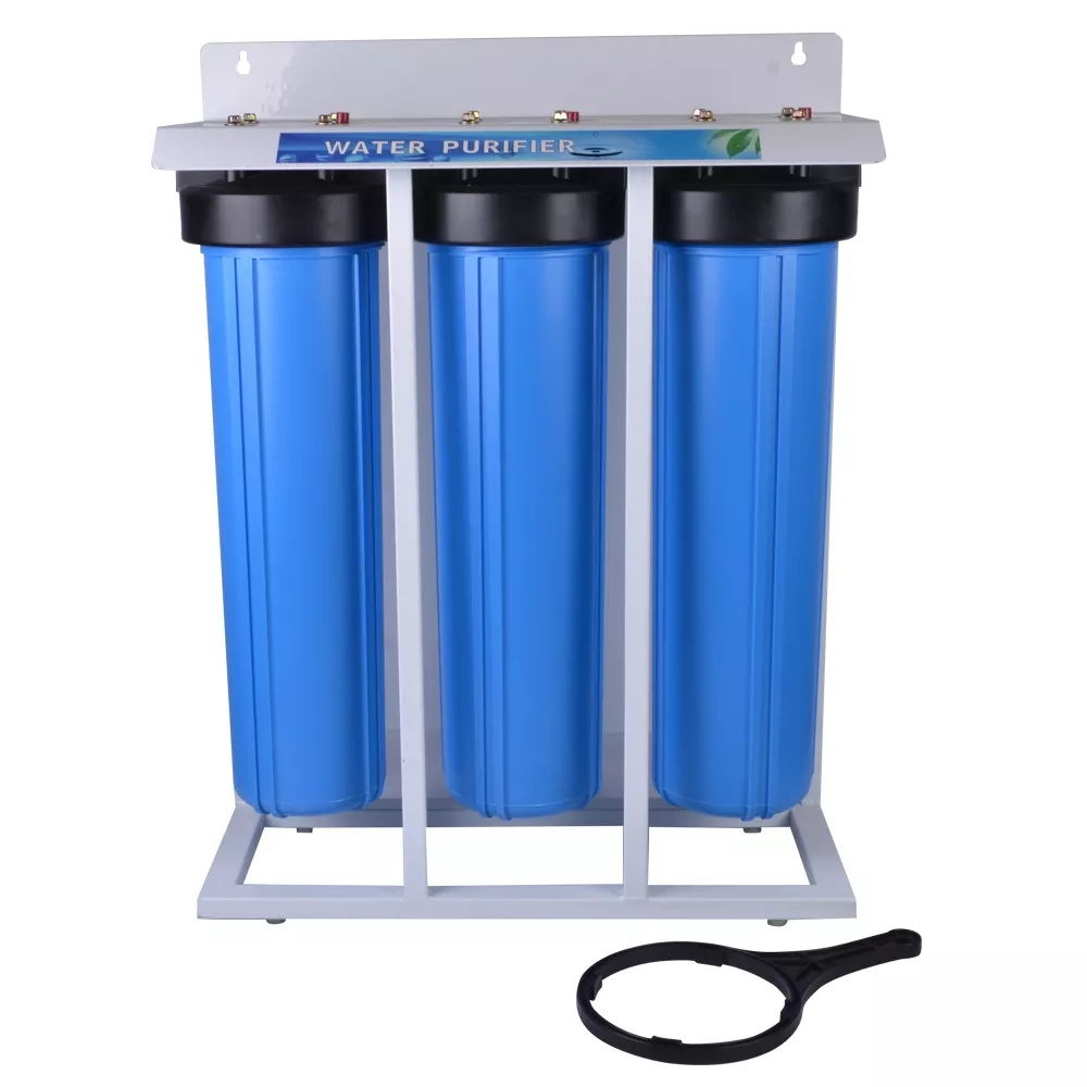 Big Blue Cartridge Filer Housing Water with UV sterilizer 10 Inch Jumbo Filter Housing jumbo Blue filter 3stages stainless steel