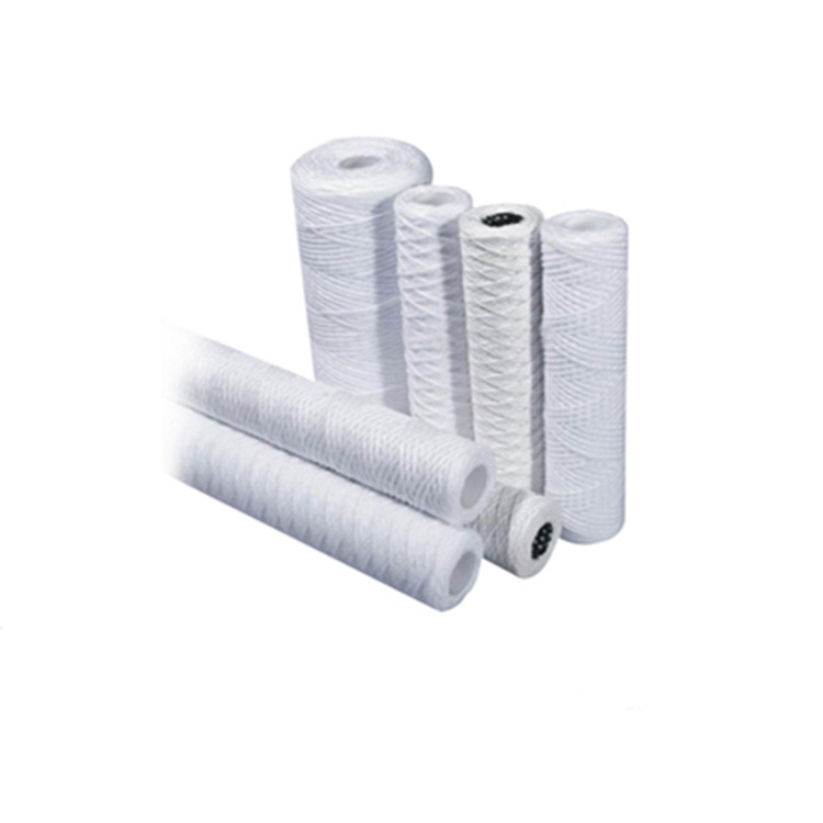 Water Treatment Tanks Sediment Filter PP Yarn String Wound Cartridge