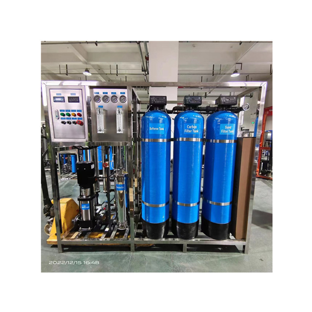 Remote Control 1000LPH/6000GPD Ro Water Treatment Equipment Plant with PLC Touch Screen  For Sale