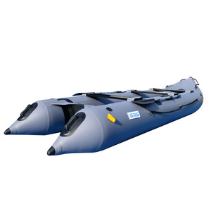 Portable New Condition Waterplay Crafts 14.1ft Inflatable Kayak Canoe Boat Fishing Tender Poonton Dinghy Boat