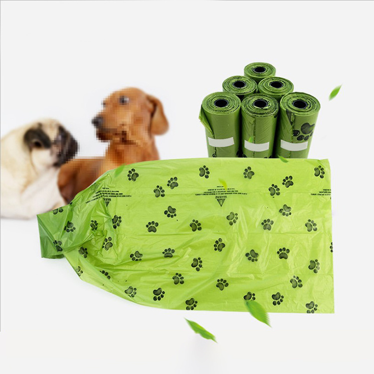 Mascotas Custom Logo Eco Friendly Biodegradable Dog Poop Bags Scented Dog Waste Poop Bag