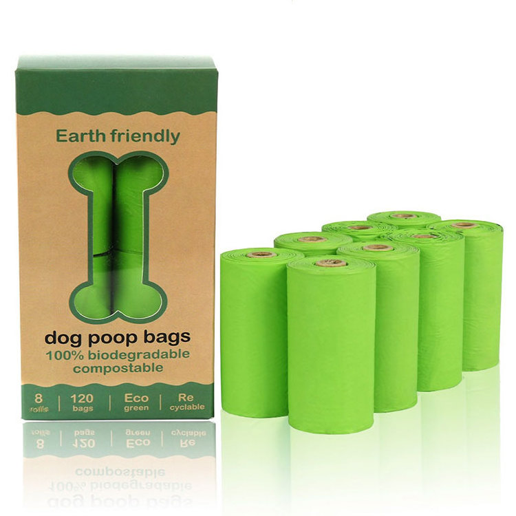 Mascotas Custom Logo Eco Friendly Biodegradable Dog Poop Bags Scented Dog Waste Poop Bag