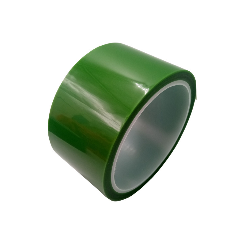 High Temperature Green PET Masking Tape Heat Resistant Polyester Film Silicone Adhesive ESD Solar Cell Tape for Lithium Battery