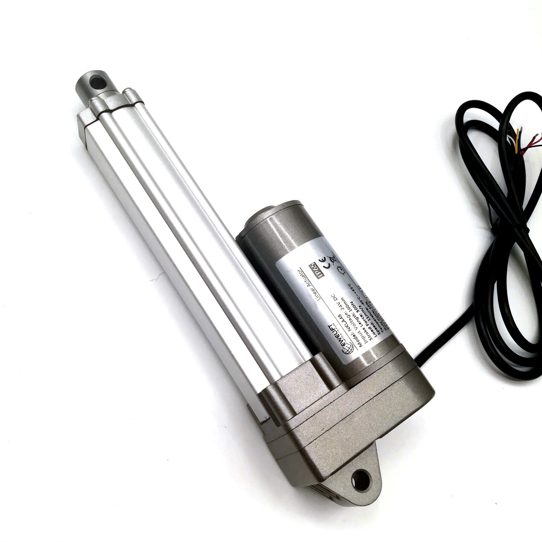 EWELIFT 12v 24v 2000N 200KG   waterproof electric linear actuator for industry potentomter position feedback  linear actuator