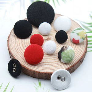 100% cotton fabric covered metal button customized fabric covered button