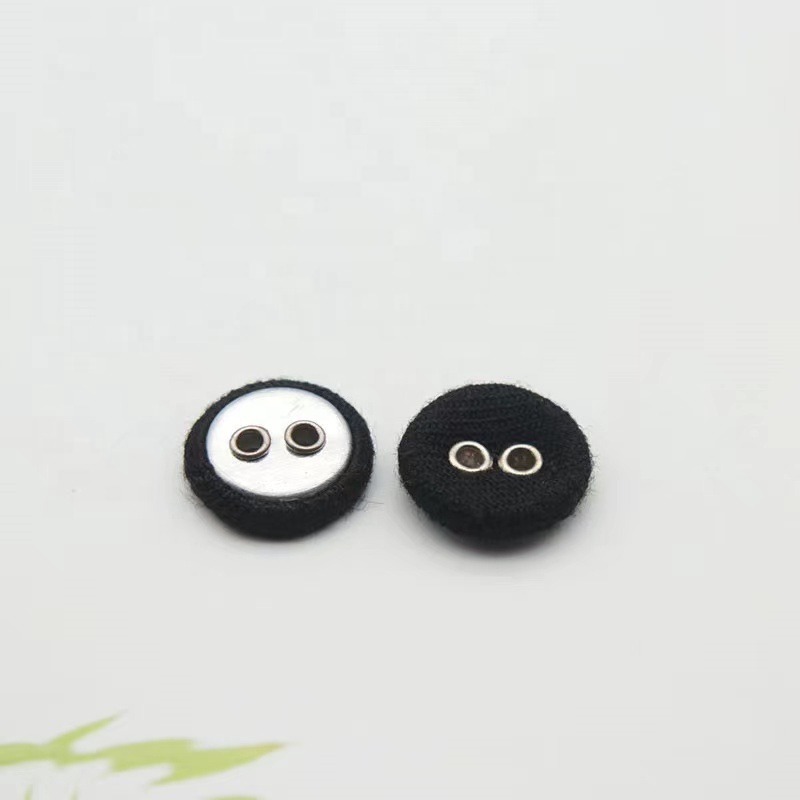 100% cotton fabric covered metal button customized fabric covered button