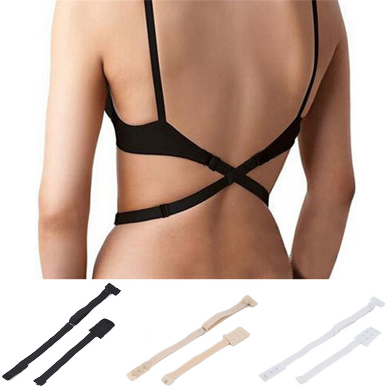 Adjustable Extender Hook Low Back Backless Bra Strap Fully Hook Underwear Bra Extension