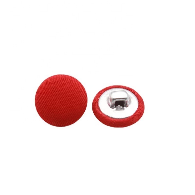 100% cotton fabric covered metal button customized fabric covered button