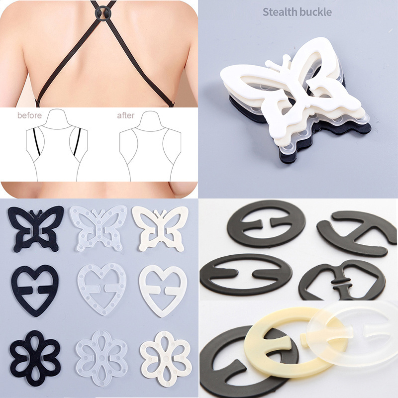 Hot Sale Underwear Fasteners Popular Shadow Fashion Bra Buckles Strap Holders Invisible Bra Clips