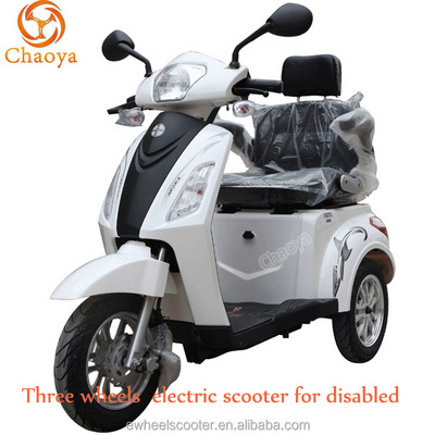 EEC electric tricycle for handicapped 3 wheels electric scooter for old people