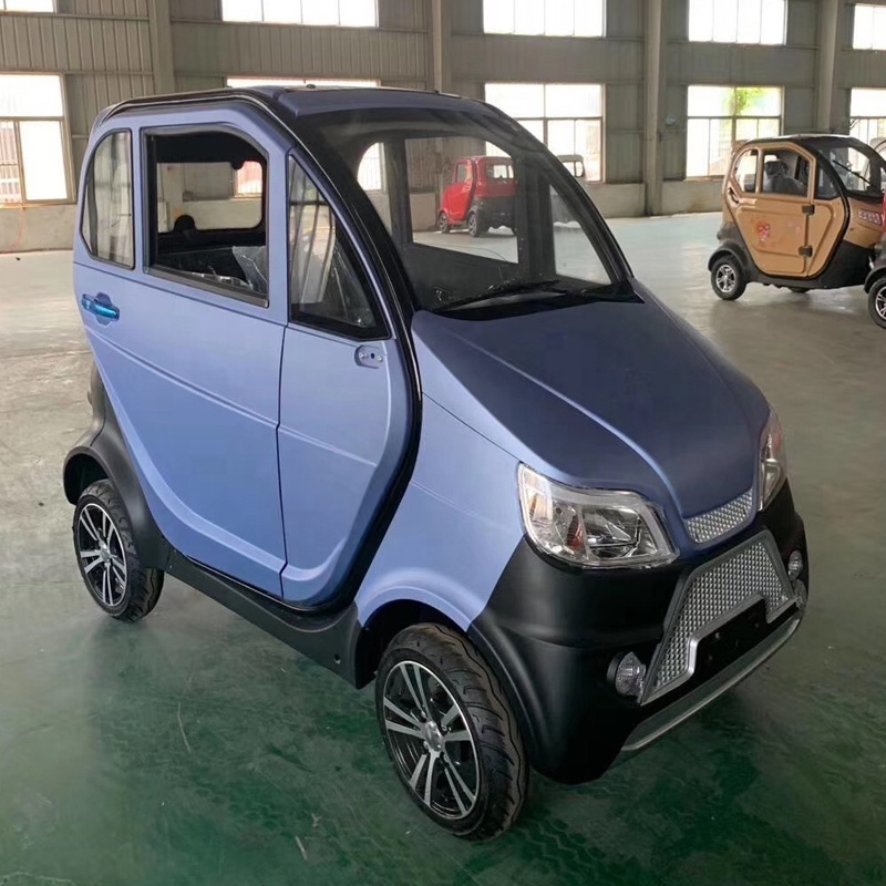 hot sale cheap high quality 4 12 inch wheels closed cabin low speed sidecar automatic mini electric car