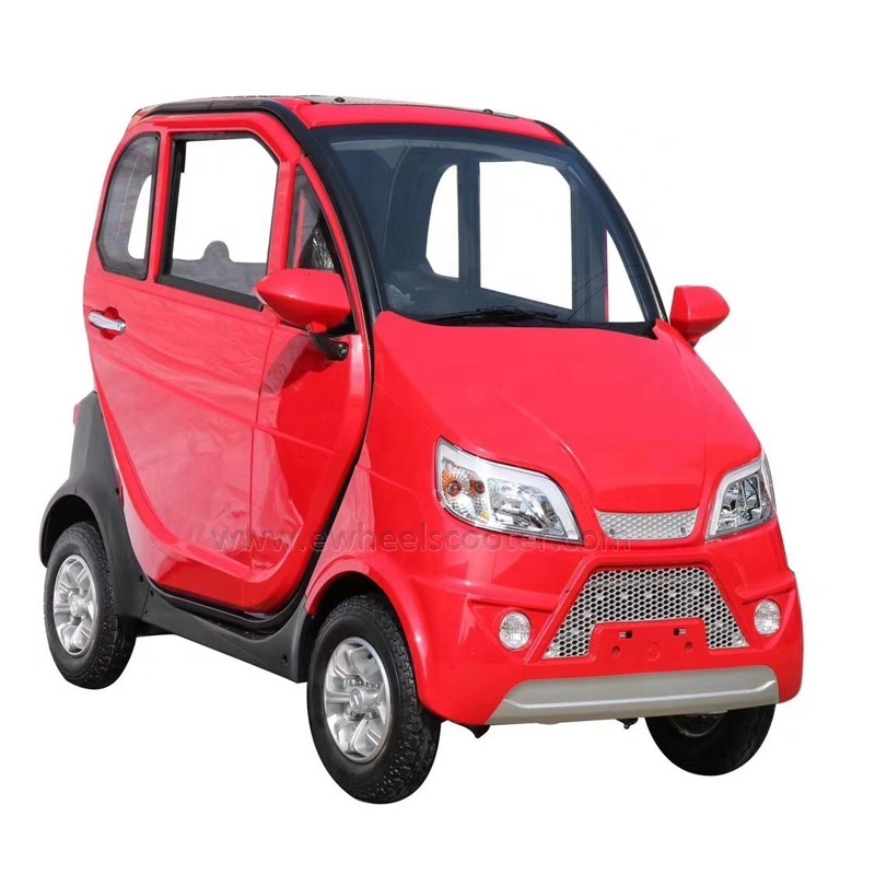 hot sale cheap high quality 4 12 inch wheels closed cabin low speed sidecar automatic mini electric car