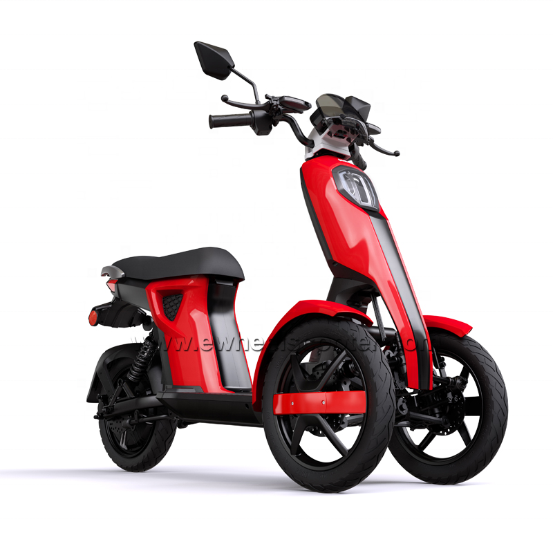 EEC 1000w 1200W  3 wheel LG lithium Electric Tricycle scooter Moped With Hydraulic Disc brake