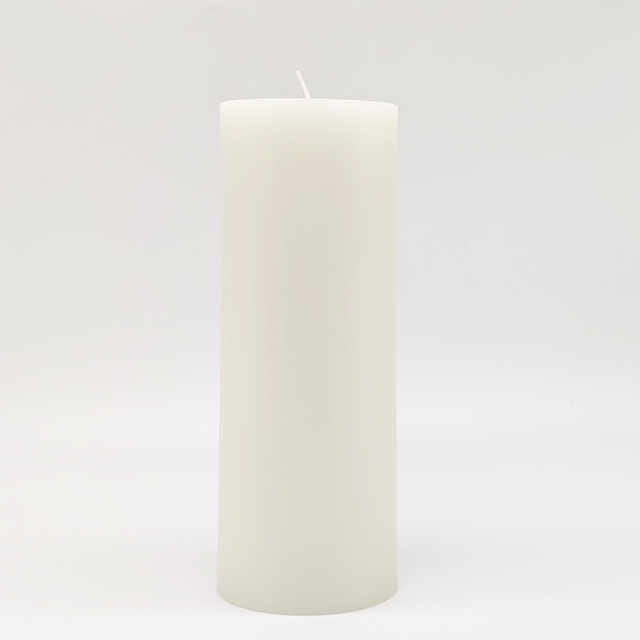 Wholesale Long Burning Time Customize Size White Unscented Pillar Candle