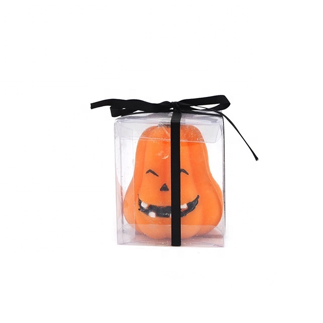 Party decoration halloween festival candle pumpkin shaped candles with PVC package box