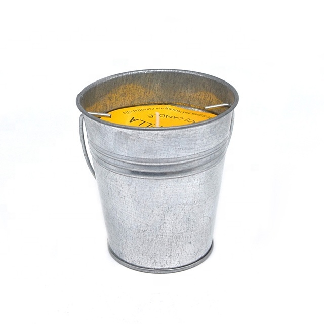 wholesale outdoor citronella bucket candle